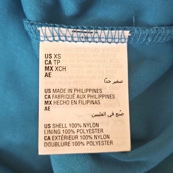 Charter Club Blue Floral Lace Top Size XS - Picture 6 of 8